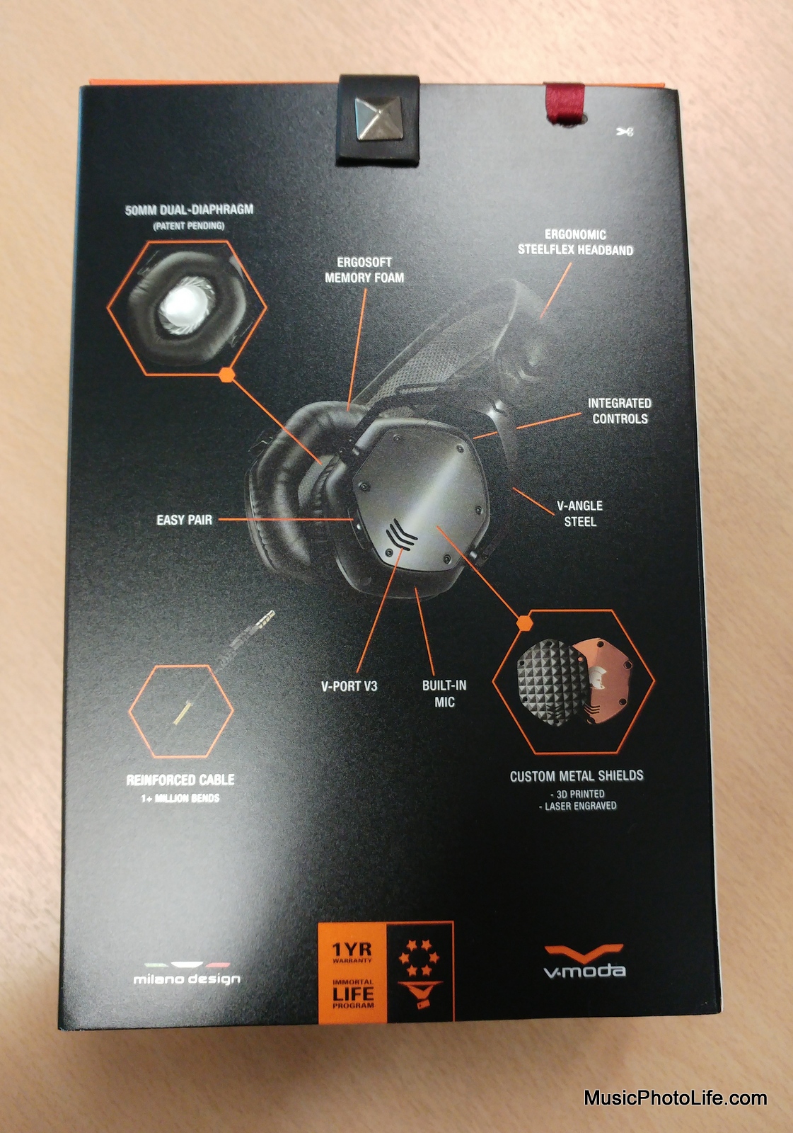 V-MODA Crossfade Wireless rear box