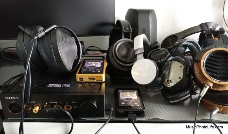 Mountain of headphones to compare with the Sony Signature series: musicphotolife.com