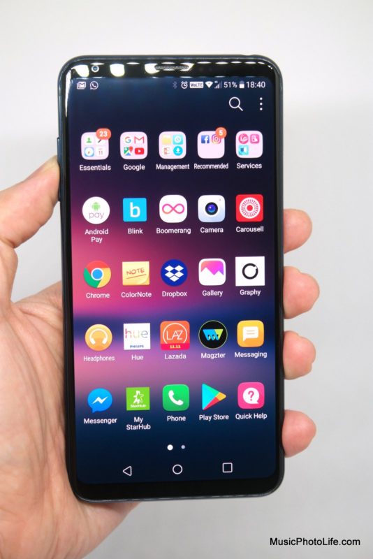 LG V30+ review by Chester Tan musicphotolife.com