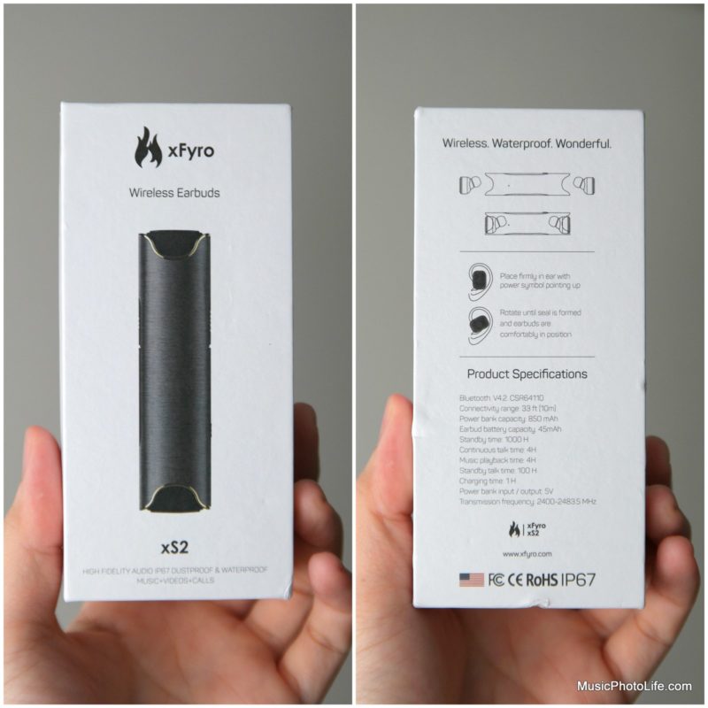 xFyro xS2 True Wireless Waterproof Earbuds review by musicphotolife.com, Singapore consumer gadget blog