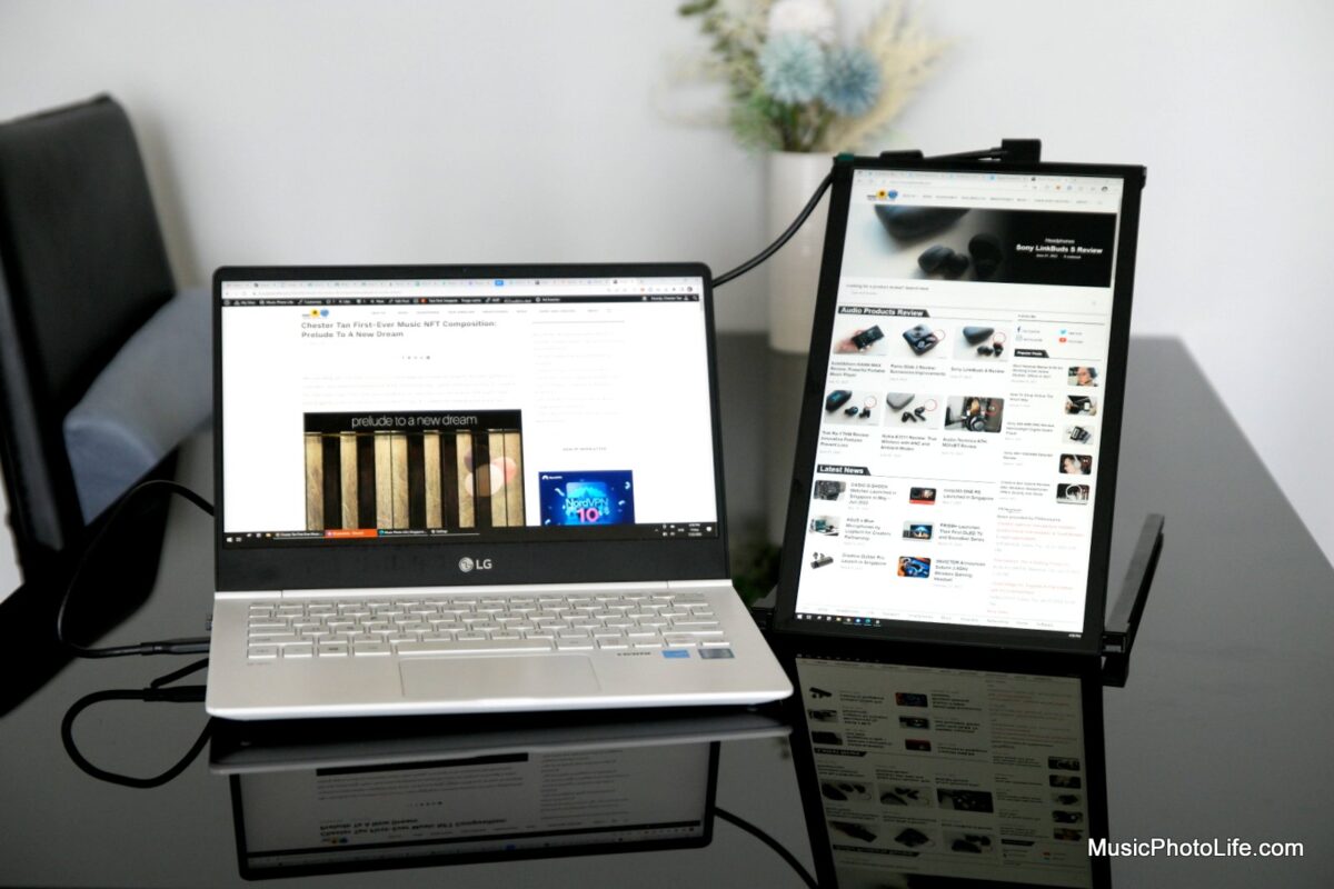 Mobile Pixels DUEX Plus portable laptop monitor review by Chester Tan, Singapore tech blogger