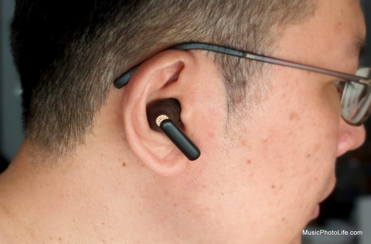 Creative Aurvana Ace 2 on Chester Tan's ears. Singapore tech reviewer