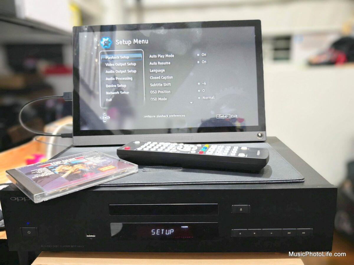 OPPO BDT-101CI Universal player with USB display