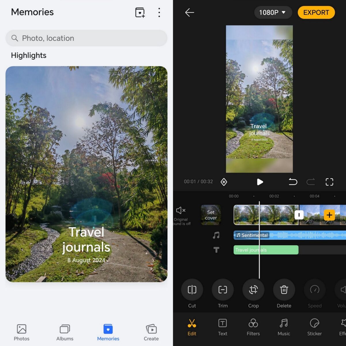 HONOR 200 Pro Gallery app Memories features