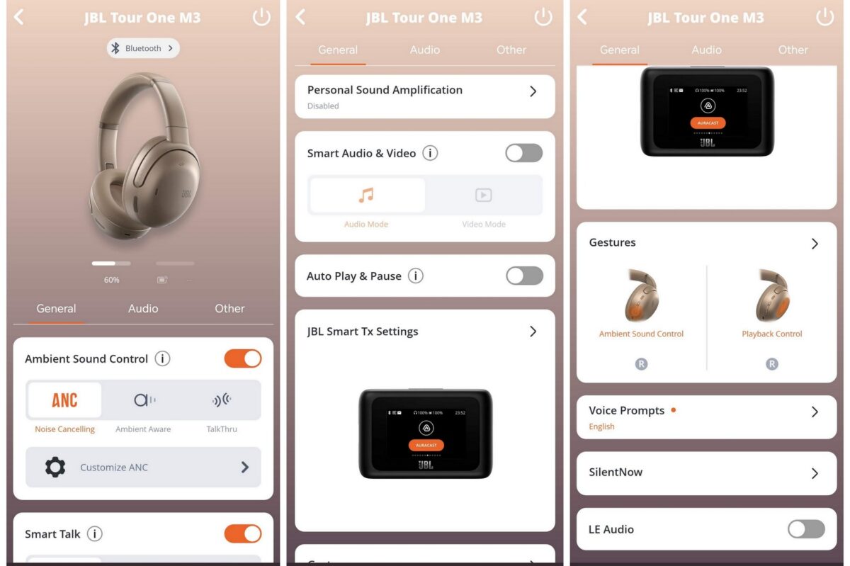 JBL Tour One M3 app