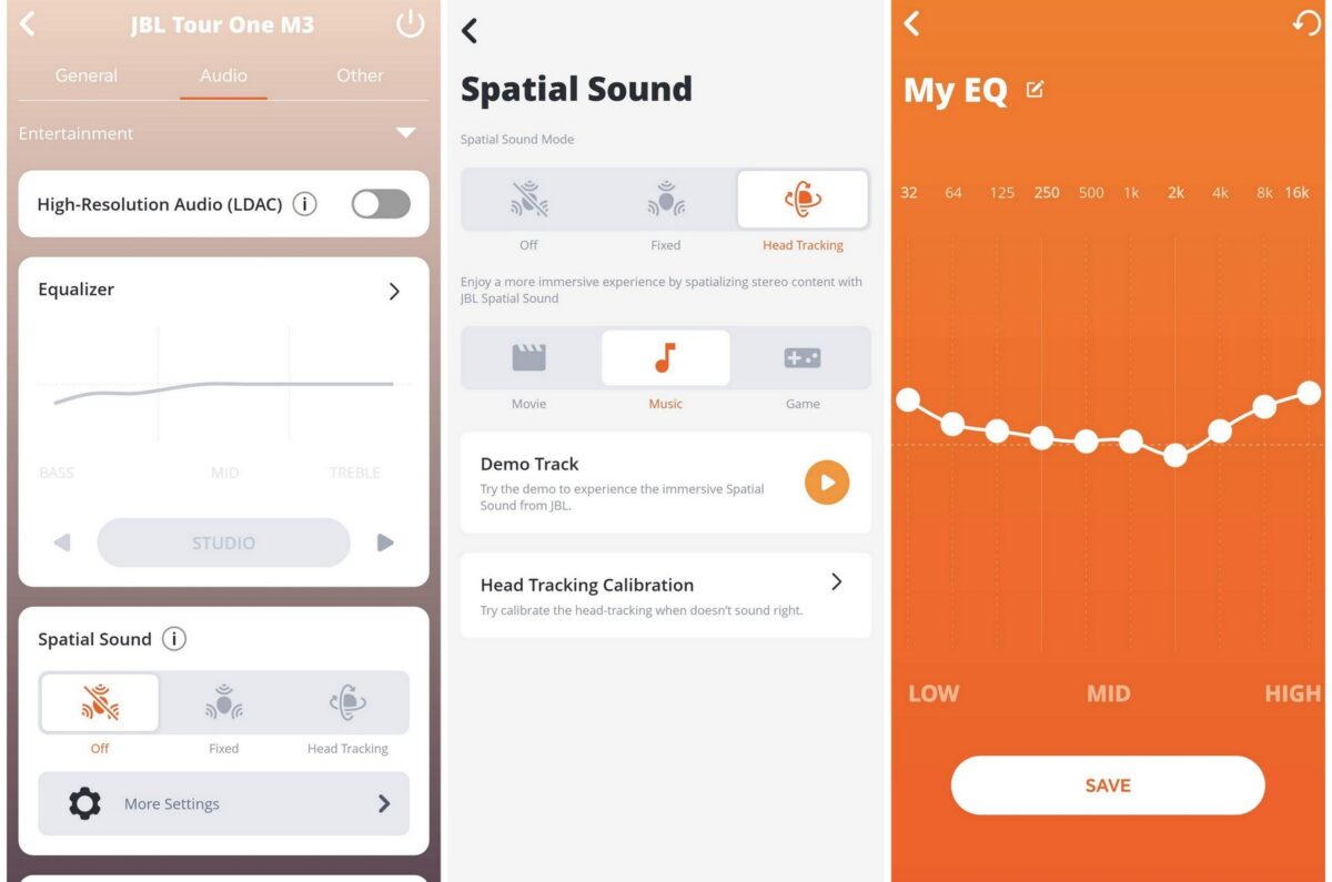 JBL Tour One M3 app