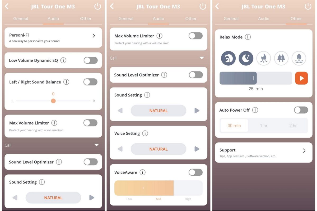 JBL Tour One M3 app