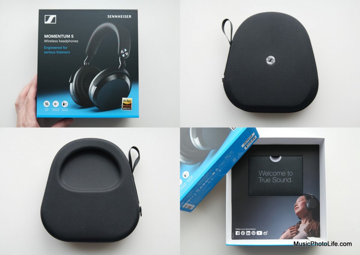 Sennheiser MOMENTUM 5 retail box and case