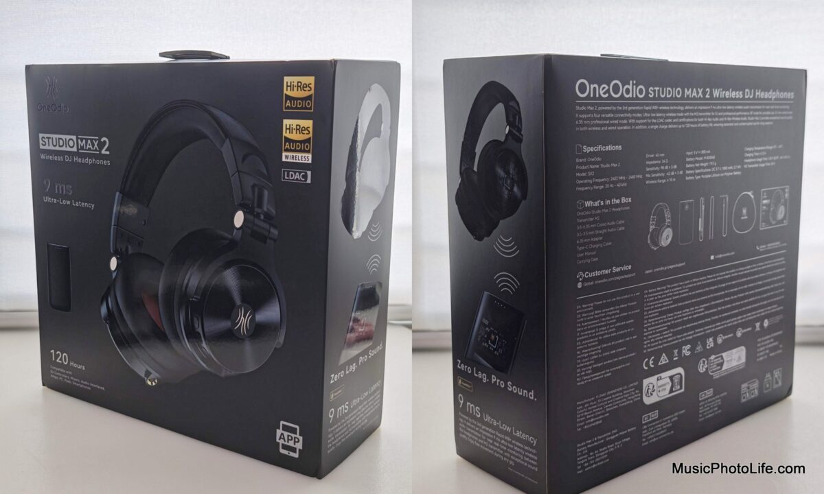 OneOdio Studio Max 2 retail package