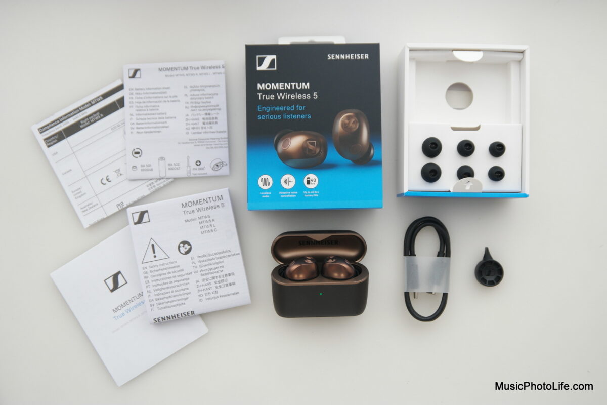 Sennheiseser MOMENTUM True Wireless 5 unboxing