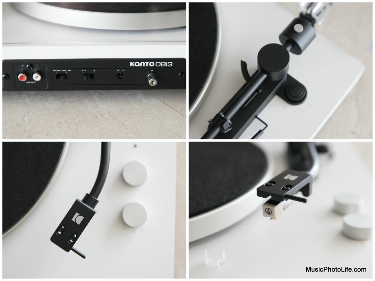 Kanto OBI3G2 turntable details