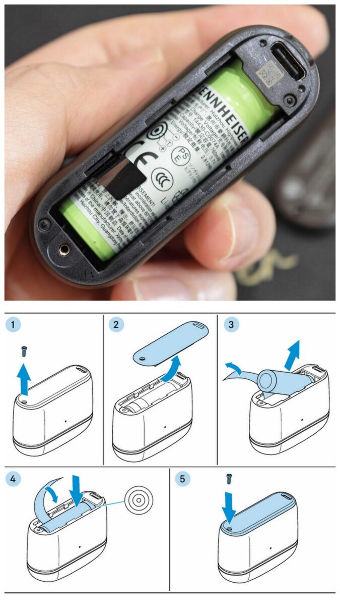 Sennheiseser MOMENTUM True Wireless 5 - case battery